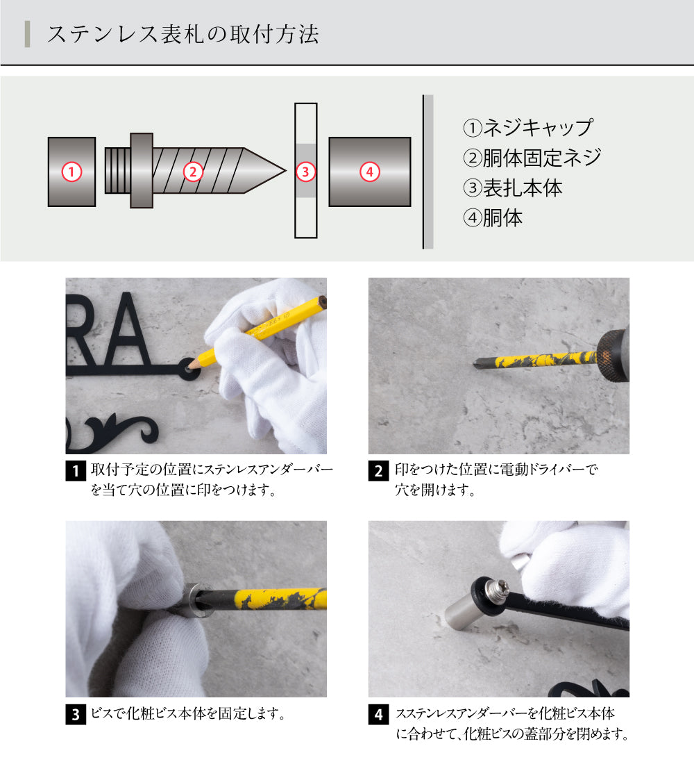 表札 戸建て おしゃれ 一軒家 玄関ドア 漢字+英字 戸建て ステンレス gs-nmpl-1020