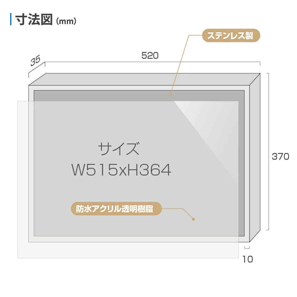 一級建築士事務所看板 選べる3フレーム+ステンレス板5タイプ　事務所登録票  l1035-jms