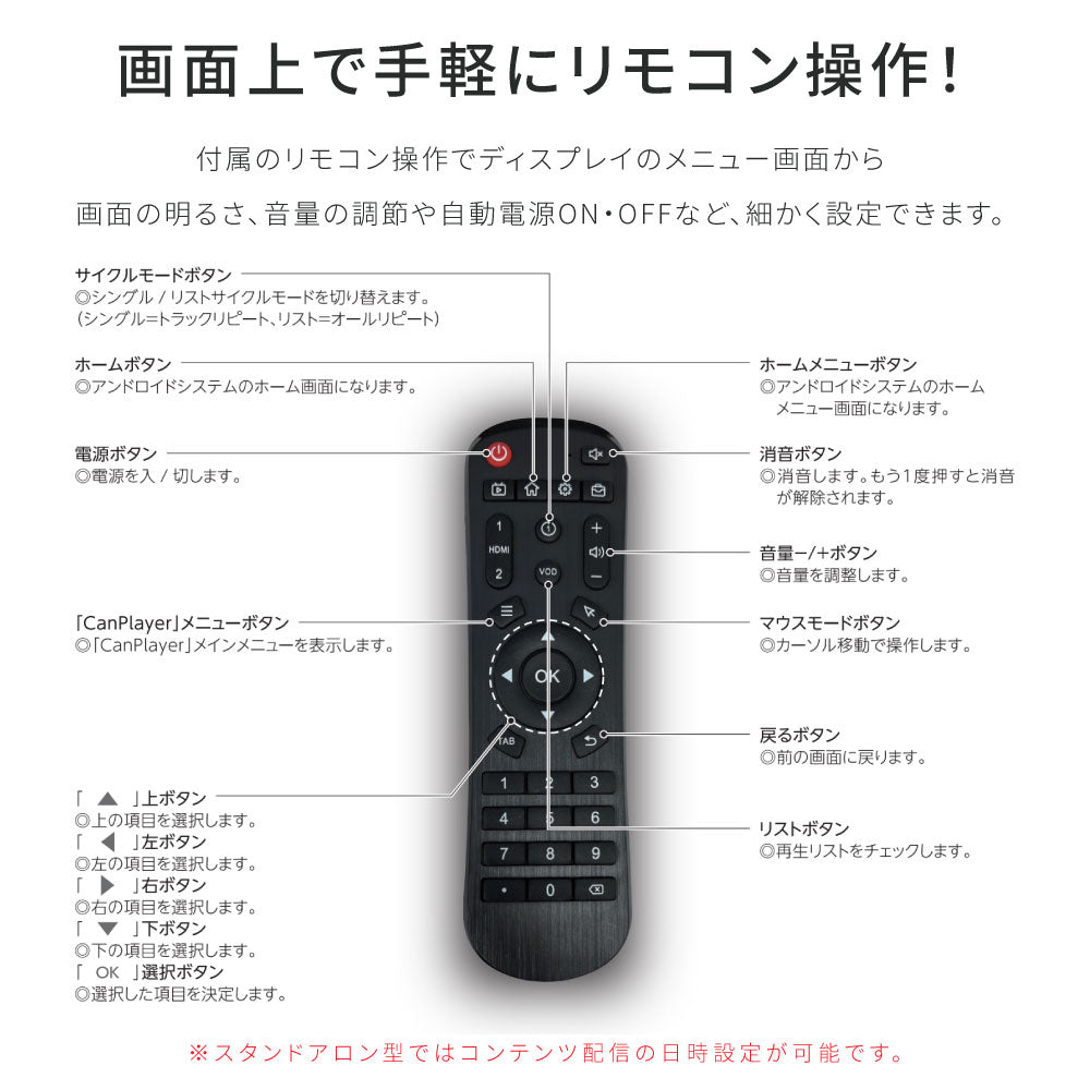 屋内仕様 2色選べる 43型 A型スタンド付超薄型 デジタルサイネージ W587xH1522mm tv-43