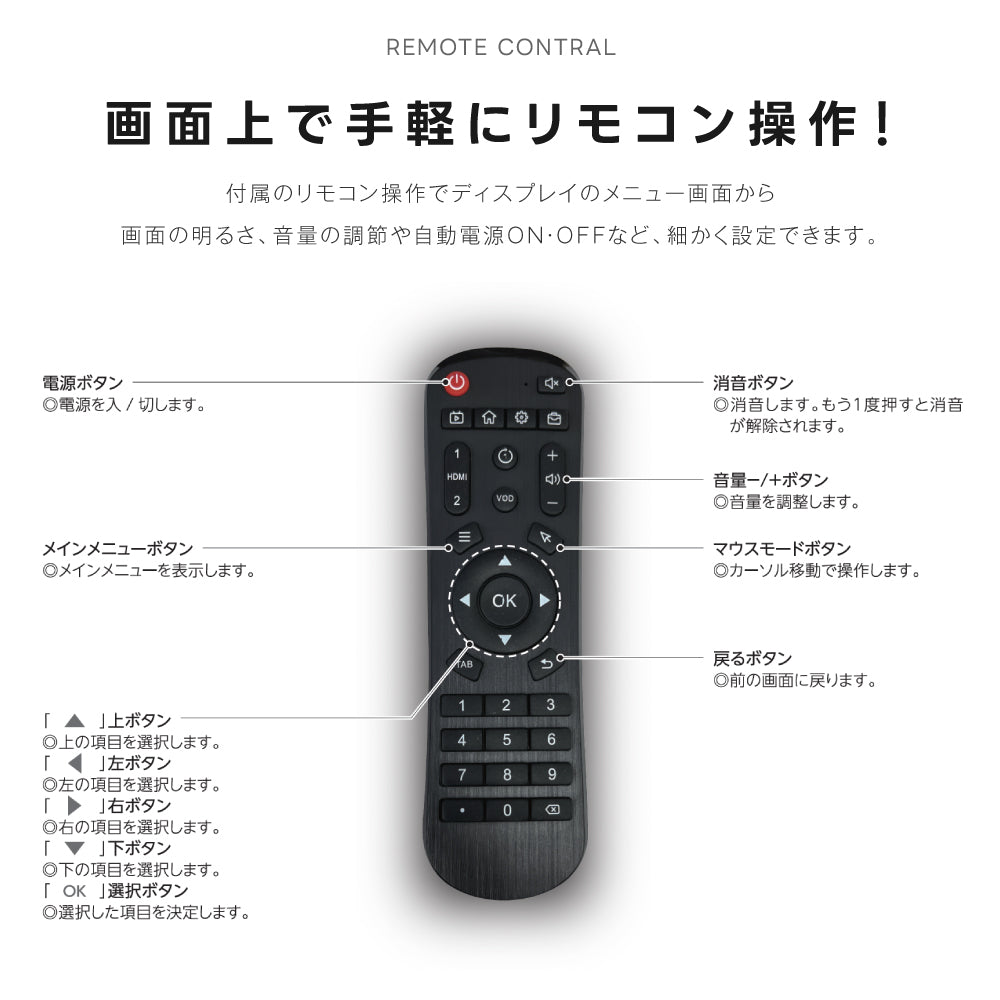 屋内仕様 2500輝度 デジタルサイネージ 43インチ 電子看板 TV-G43-ID