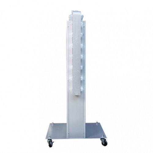 電飾スタンド看板 LED点滅矢印付き 印刷シート貼込タイプ 両面表示 高さ180cm シルバー YDS-1830